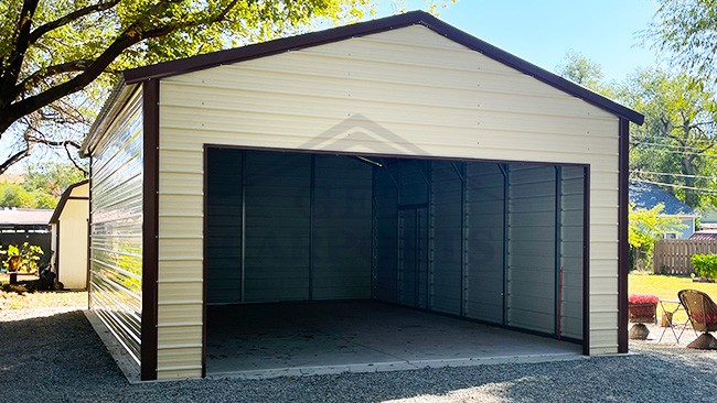 20x30x10 A-Frame Vertical Roof  Garage