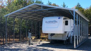 30x45x12 Vertical RV Carport