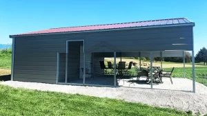 18x30x8 Vertical Roof Utility Carport