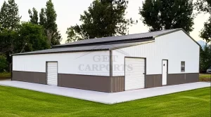 28x50x11 Garage With 12x50x8 Lean-To