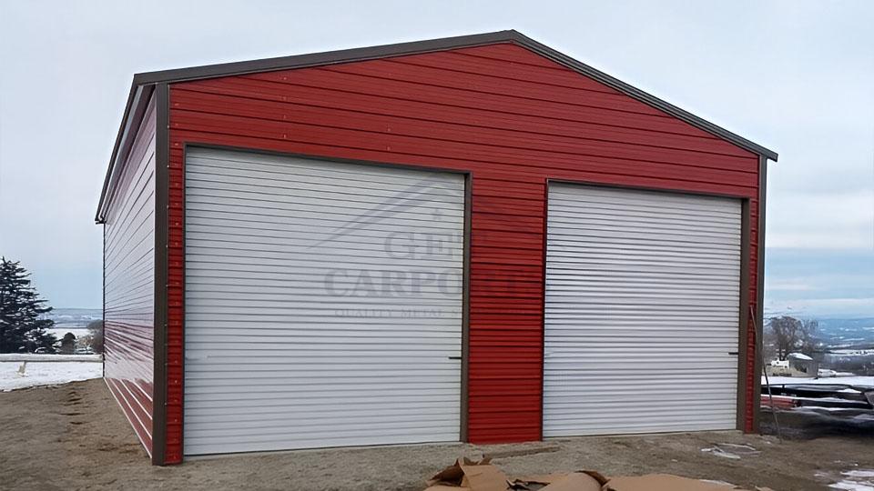 19x25x9 Two Car Garage