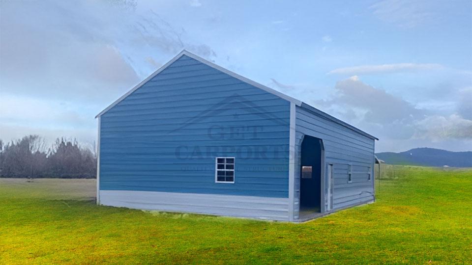 28x40x12 Vertical Roof Garage