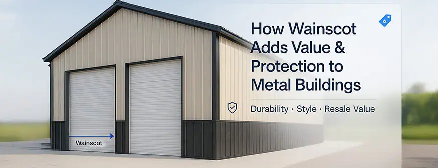 How Wainscot Adds Value and Protection to Metal Buildings