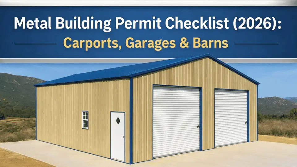 Metal Building Permit Checklist (2026): Carports, Garages & Barns