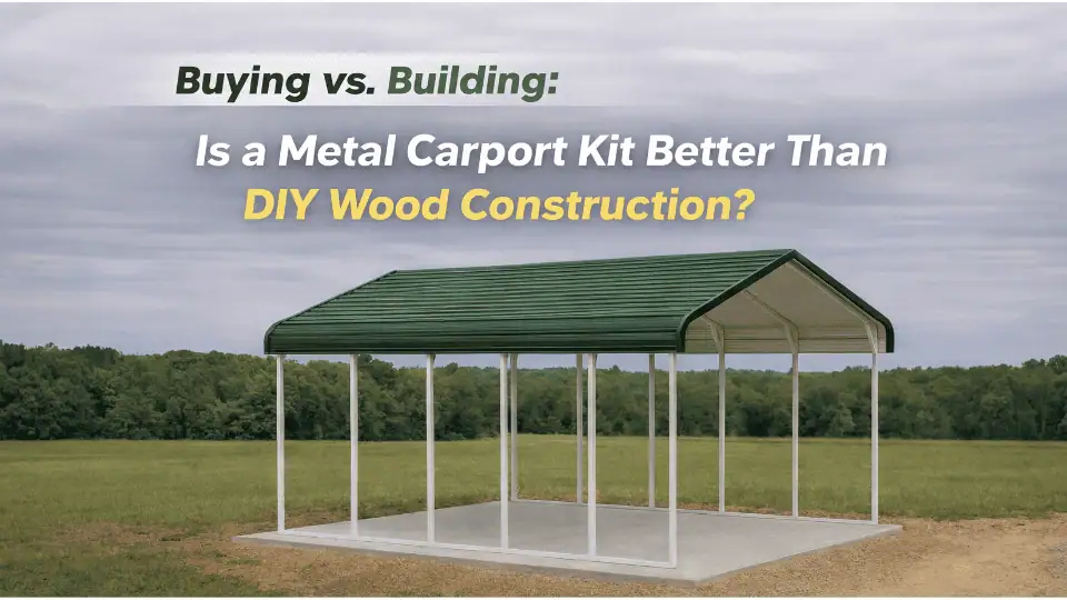 Buying vs. Building: Is a Metal Carport Kit Better Than DIY Wood Construction?