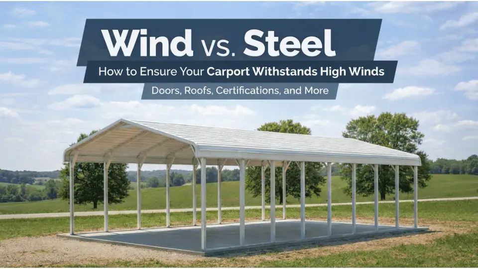 Wind vs. Steel: How to Ensure Your Carport Withstands High Winds