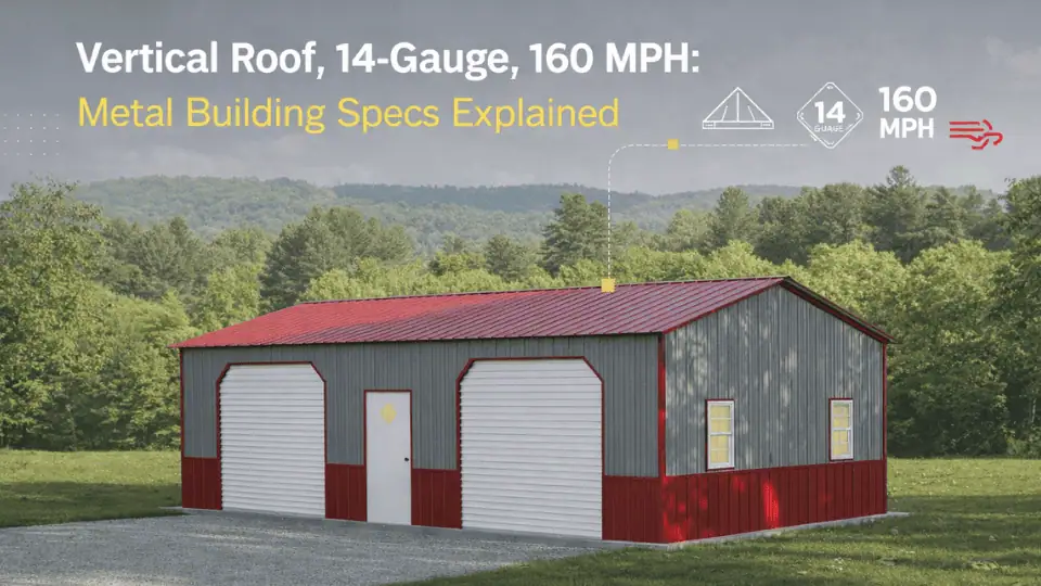 Vertical Roof, 14-Gauge, 160 MPH: What Those Metal Building Specs Actually Mean
